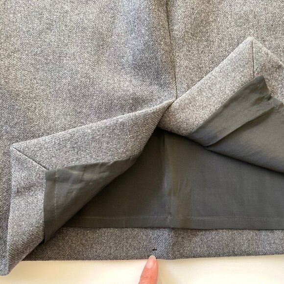 J.Crew Womens Gray Wool No. 2 Pencil Skirt Size 2 Classic Office Academia Preppy - Picture 13 of 13